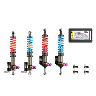 KW V5 Coilover Kit For 980 Porsche Carrera GT Special Edition W/Red & Blue Springs
